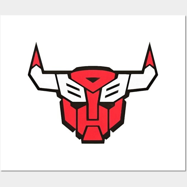 Auto bot bulls Wall Art by allenalively